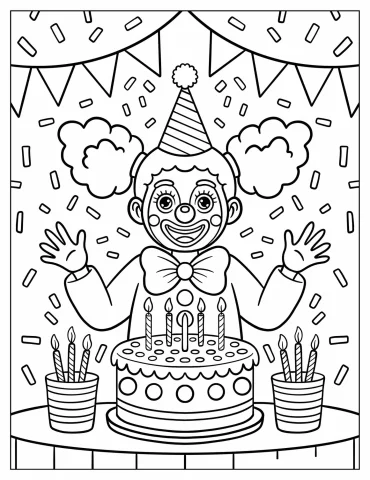 Clowns Coloring Pages