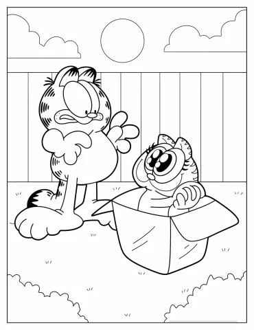 Garfield Coloring Pages
