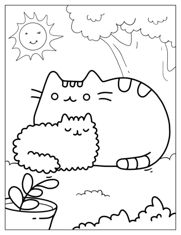 Pusheen Coloring Pages