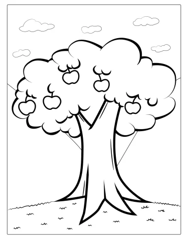 Tree Coloring Pages