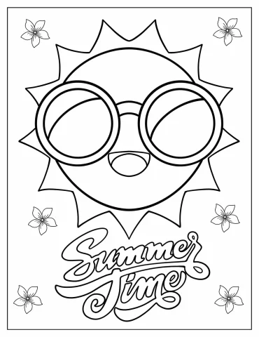 Sun Coloring Pages