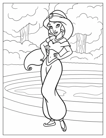 Aladdin Coloring Pages
