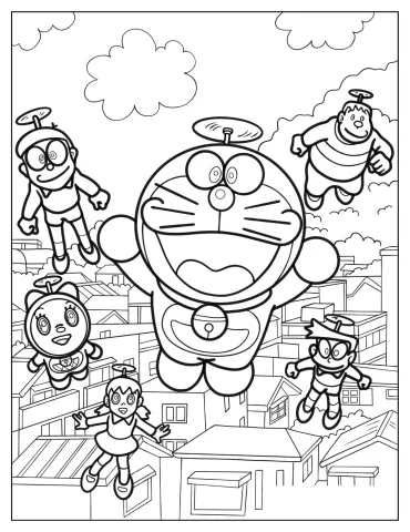 Doraemon Coloring Pages