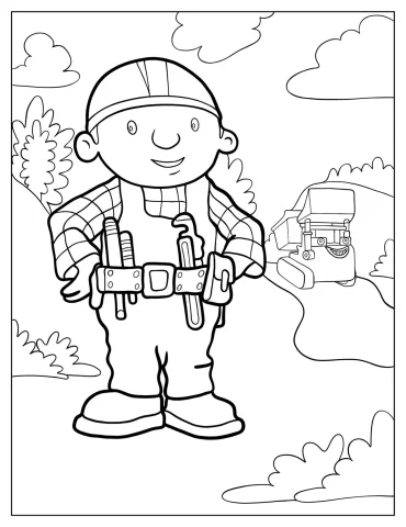 Bob The Builder Coloring Pages