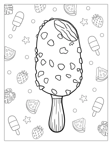 Ice Cream Coloring Pages