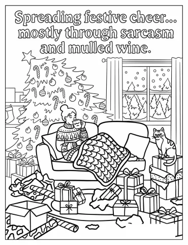 Christmas Coloring Pages For Adults
