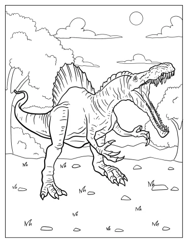 Spinosaurus Coloring Pages