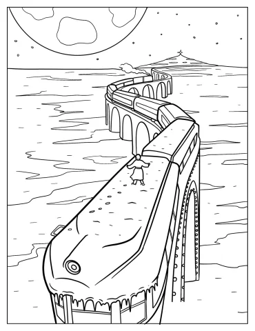 Polar Express Coloring Pages