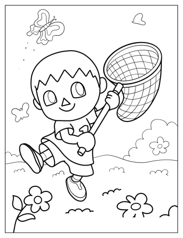 Animal Crossing Coloring Pages