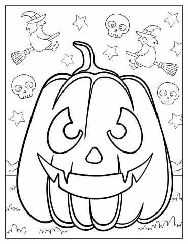 Jack-O-Lanterns Coloring Pages