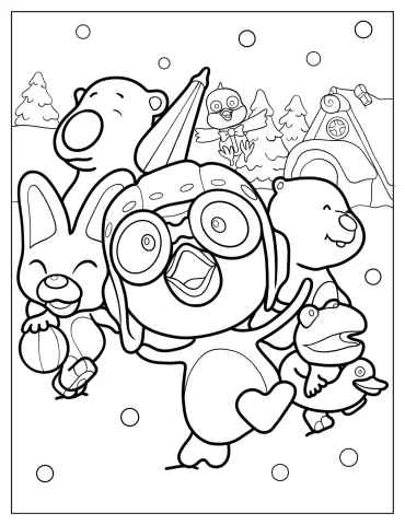 Pororo Coloring Pages
