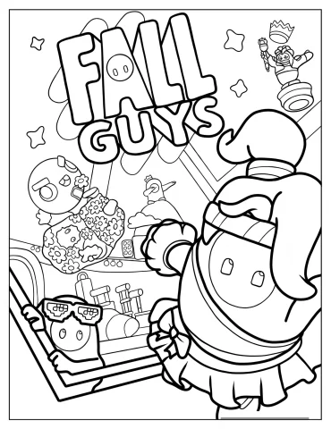 Fall Guys Coloring Pages