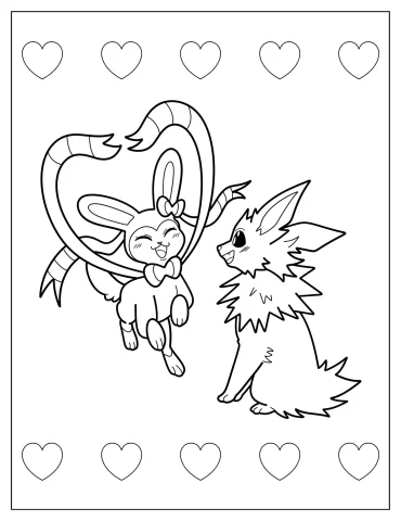 Jolteon Coloring Pages