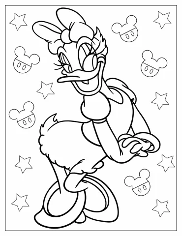 Daisy Duck Coloring Pages