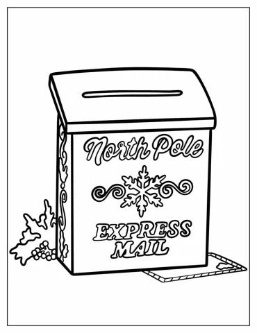 North Pole Coloring Pages