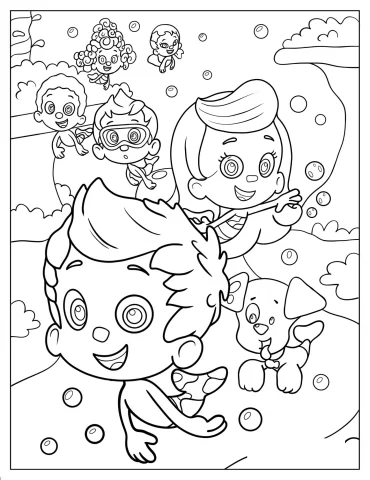 Bubble Guppies Coloring Pages