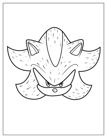 Shadow Sonic Coloring Pages