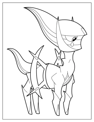 Arceus Coloring Pages
