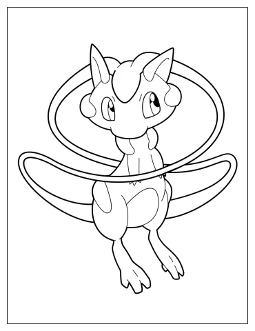 Mew Coloring Pages